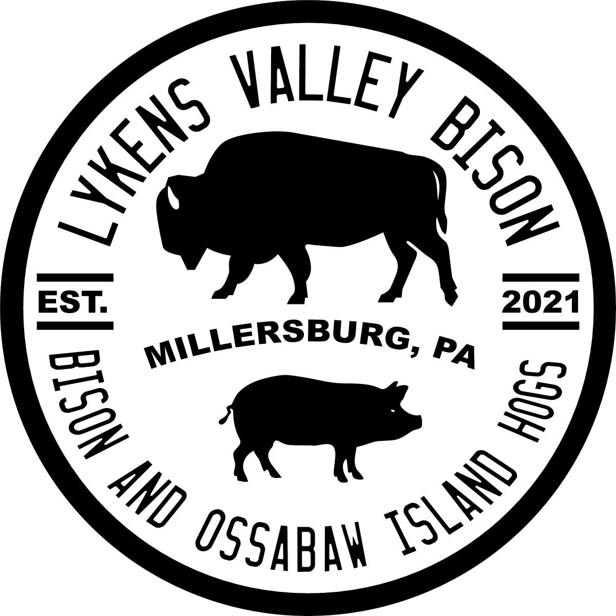 Lykens Valley Bison Logo