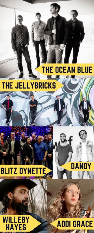 Proudly PA! Festival Entertainment 2024 | The Ocean Blue | The JellyBricks | Blitz Dynette | Dandy | Willeby Hayes | Addi Grace