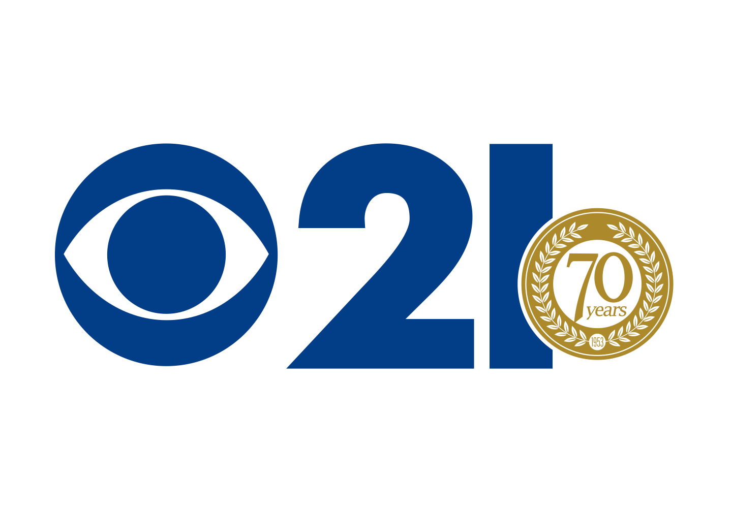 CBS 21 70th Anniversary Logo Use in 2023