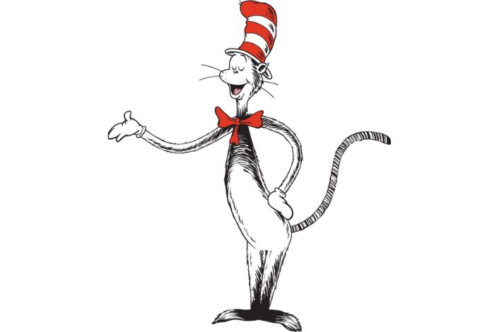 Drawing of the cat in the hat