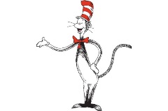 Drawing of the cat in the hat