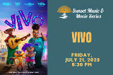 Vivo Movie Poster playing at Fort Hunter Park on July 21, 2023