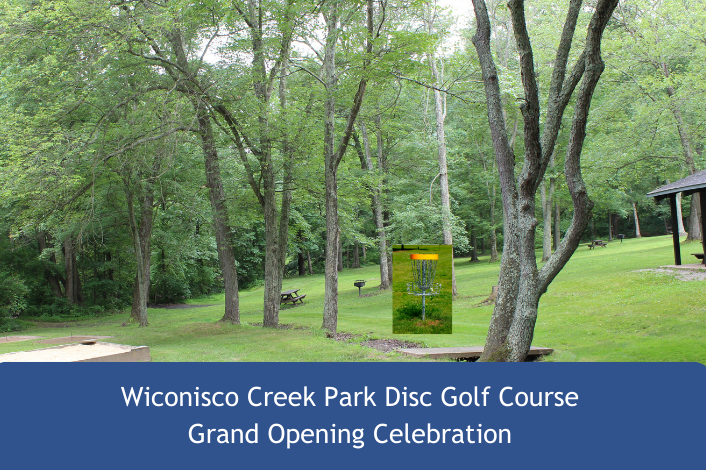 Outdoor Scene at Wiconisco Creek Park Show Disc Golf Basket