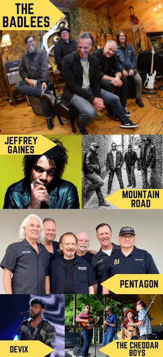 Proudly PA Entertainers 2023 Festival - The Badlees, Jeffrey Gaines, Mountain Road, Pentagon, DEVIX, The Cheddar Boys