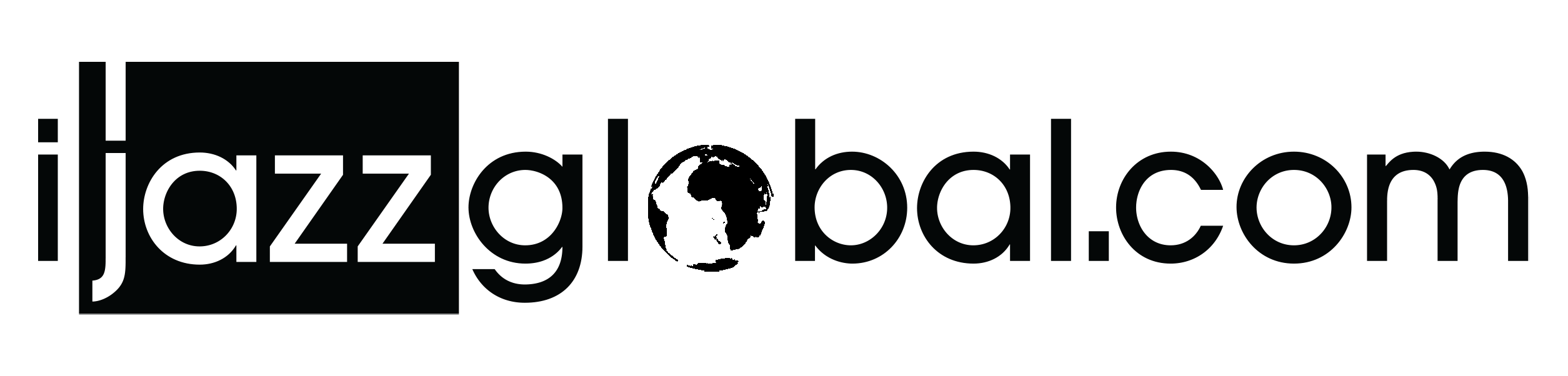 ijazzglobal.com logo with spinning world