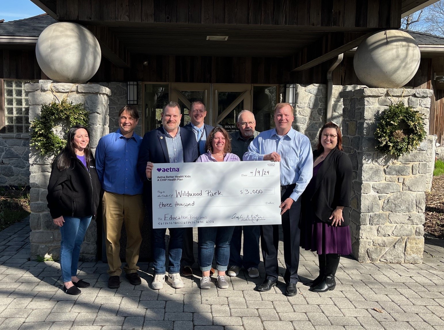 Wildwood Aetna Check Presentation Photo