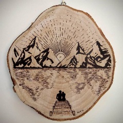 Picture of woodburing art