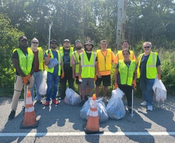 Keep Dauphin County Beautiful volunteers clean up Industrial Road